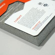 Campione esposto presso MaterialDesignPoint